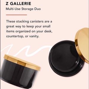 Z Gallerie black canisters